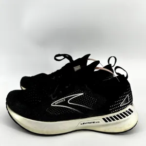 Brooks Levitate StealthFit GTS 5 Roading Running Shoes Black Gray White 6.5 thumbnail 4