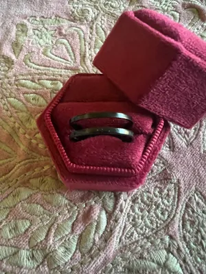 & Other Stories Women’s Stainless Steel Black Polished Finish Adjustable Ring Size 6-9 thumbnail 2