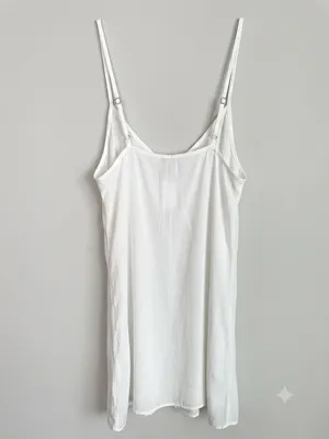 NWT Exquisite Free People V-Neck Mini Cami Tunic Off white S thumbnail 5