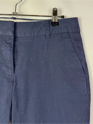 J. Crew Petite Navy Blue Addison City Fit Straight Leg Chino Dress Pant 4S thumbnail 3
