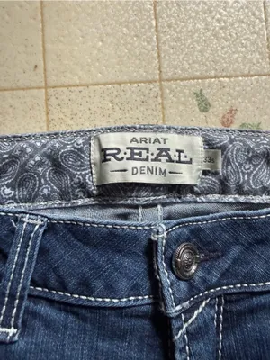 Ariat REAL denim Classic Women's Dark Blue bootcut Jeans Size 33s thumbnail 3