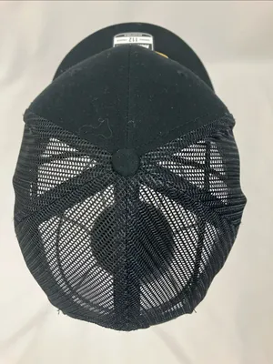 Richardson 112 Trucker Hat with Gold Butterfly Logo - Black thumbnail 5
