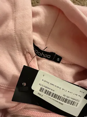 Self Love Club Pink Oversized Hoodie thumbnail 3