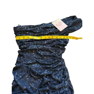 NWT - Hello Molly Navy Blue Sequined Gown - Size M thumbnail 6