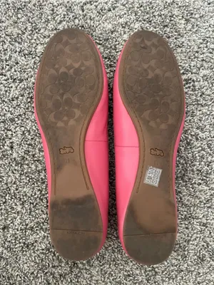 Women’s Coach Alina Leather Ballet Flats Shoes Pink Size 11 thumbnail 8