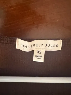 Sincerely Jules Brown Top thumbnail 3