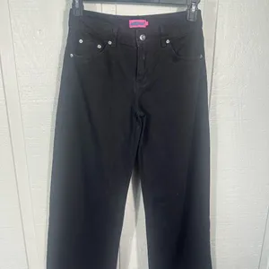 Edikted Black Womens Wide Leg Jeans Size 4 EUC thumbnail 3