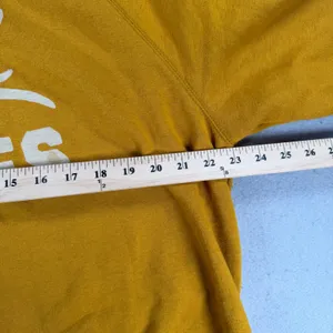old Navy Womens XL Chill Vibes Mustard Yellow Raglan Fleece thumbnail 3
