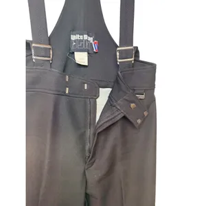 Vintage White Stag Ski Bibs Pants Black High Waisted Suspender Made USA Medium thumbnail 6