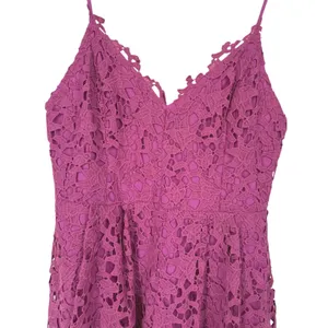 ASTR the Label Womens Sleeveless Lace Midi Dress Pink Size Large Feminine Party thumbnail 5
