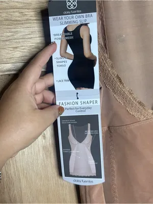 Daisy Fuentes Nude Lace-Trim Slip Dress size XL thumbnail 3