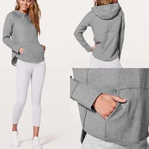 Lululemon Time Out Hoodie Heathered Bleached Coral / Heathered Medium Grey 6‎ thumbnail 2