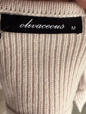 Olivaceous Wool Blend Sweater Bralette nwt thumbnail 4