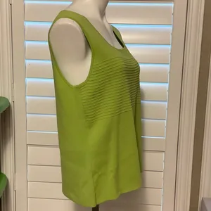 Cable & Gauge Lime Green Tank Top thumbnail 3