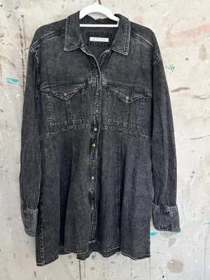 Free People We The Free Sammi Denim Mini Dress thumbnail 3