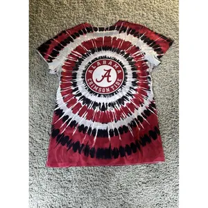 Large Alabama Crimson Tide NCAA Tie Dye Short Sleeve T-Shirt Graphic Tee thumbnail 3