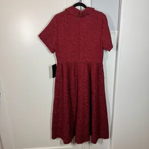 TUCKERNUCK Cranberry Jacquard Adelaide‎ Midi Dress size xl wedding work office thumbnail 6