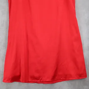 Ashro Red Formal Flare Long Party Satin Chic Vintage Cherry Maxi Skirt Plus‎ 22W thumbnail 4