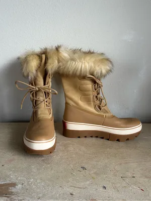 Sorel Joan of Arctic Next Faux Fur Boots in Curry thumbnail 2