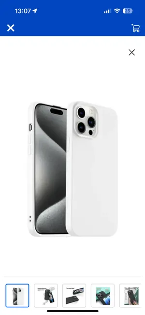 iPhone 15 Pro white silicone case thumbnail 4