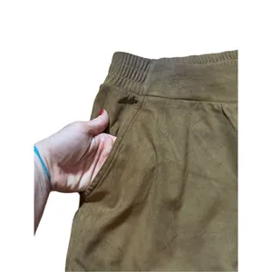 NWT Soft Surroundings Estancia Faux Suede‎ Jogger Ankle Saddle Brown Sz PXL thumbnail 11