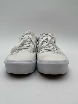 VANS Old Skool Platform White Shoes Women’s Size 7 Unisex Skate Sneakers Casual thumbnail 5