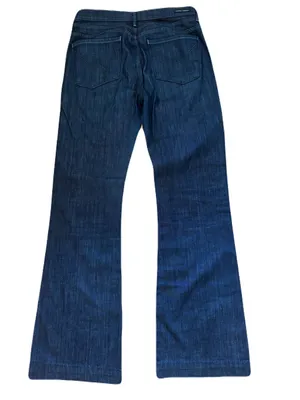 CITIZEN OF HUMANITY MID RISE HUTTON WIDE LEG FLARE DARK WASH SIZE 30 Inseam 34 thumbnail 11