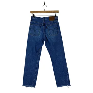 Levis Wedgie Straight Distressed High Rise Jeans Medium Wash Blue Size 25 thumbnail 4