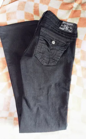 Black bootcut jeans  thumbnail 1