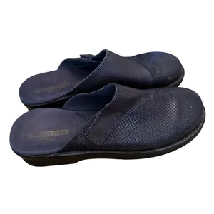 Clarks‎ Black Leather Clogs thumbnail 5