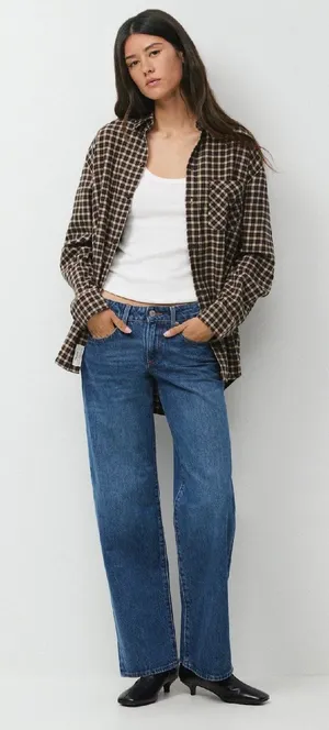 Dress Forum Denim Forum Aritzia The 90s Iggy Lo-Rise Baggy Jeans Size 28 Blue DR thumbnail 1