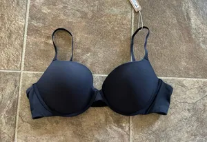 New Skims Fits Everybody Pushup Demi Bra 38B Onyx thumbnail 1