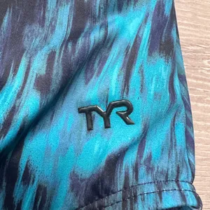 TYR Womens Controlfit One Piece Swimsuit Teal Blue Abstract UPF 50+ Size M‎ NWT thumbnail 4