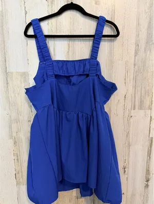 Women Regular Size Medium Blue Sleeveless Cutout Dress No tags thumbnail 6