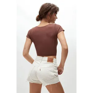 Levi’s Women's 501 Ivory Give Me Butterflies‎ Hi-Rise Denim Shorts, 30 NWT thumbnail 13