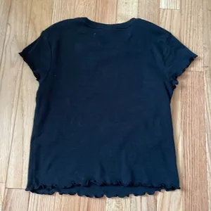 BP Shirt Womens Small Black Crop Top Tee Short Sleeve Cotton Ladies thumbnail 6