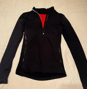 Black Nike Pro Half-Zip Long Sleeve Mockneck Hyperwarm Sweatshirt Medium thumbnail 1
