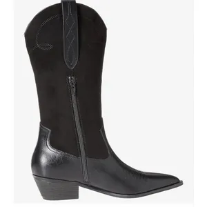 NEW The Drop Black Cowboy Cowgirl Ace Midshaft Western Boot 11 thumbnail 8