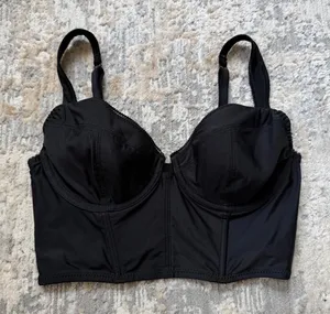 urban outfitters black bustier corset crop top thumbnail 1