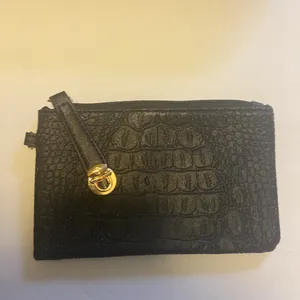 Crocodile embossed Bag set Black thumbnail 6