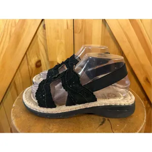 Earth Spirit Sz 7 Woman’s Leather Sandals Gelron 2000 Slingback Beaded Willow thumbnail 3