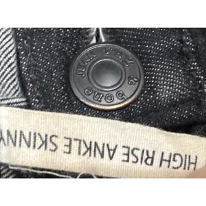Rag‎ & Bone High Rise Ankle Skinny Jeans Black Lock Size 25 thumbnail 4