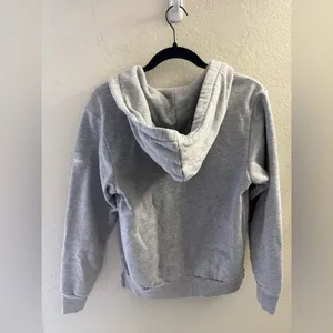 Alo Yoga Grey Hoodie Size XS Lounge Athletic Athleisure Loungewear Travel Spring thumbnail 5