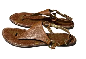 Sam Edelman Greta Brown Leather Thong Slingback Sandals Women's Size 9 thumbnail 1