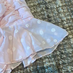 Double Crazy Pink Polka Dotted Mesh Baby Doll Tank‎ Size Small thumbnail 5