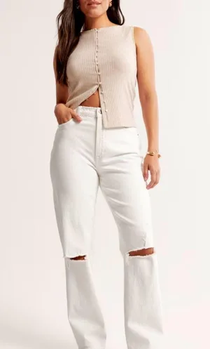 Abercrombie &fitch ultra high rise 90s jeans thumbnail 2