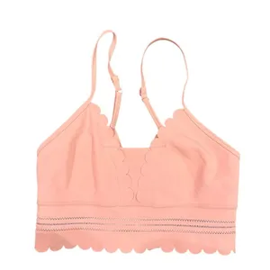 Free People Genesis Scalloped Bra in Pink, Size XS​ thumbnail 3