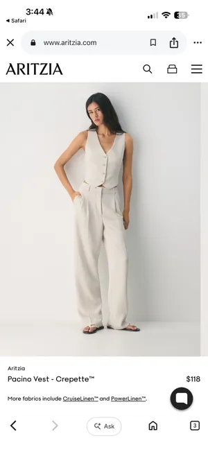 Aritzia Wilfred Vest Blazer thumbnail 2