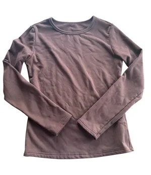 Dazy x StarSeries Brown Fleece Lined Long Sleeve Thermal Top - Size L thumbnail 1