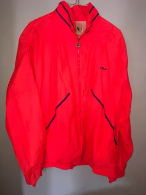 FILA Vintage - Neon Pink Windbreaker Zip Up thumbnail 3